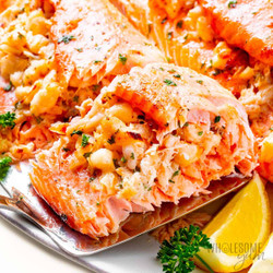 Crab Stuffed Salmon (quick &amp; Easy!)