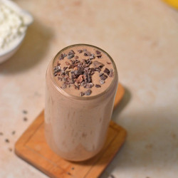 Chocolate Peanut Butter Protein Smoothie (without Protein Powder)