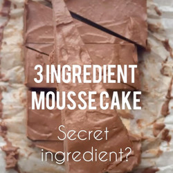 3 Ingredient Mousse Cake