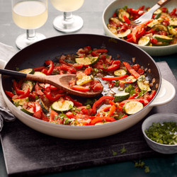 Zucchini Paprika Pfanne