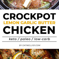 Crock Pot Lemon Garlic Butter Chicken Thighs