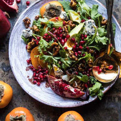 Pomegranate Avocado Salad With Candied Walnuts