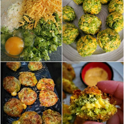 Homemade Air Fryer Broccoli Cheese Bites Recipe