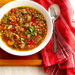 Hearty And Healthy Slow-cooker Beef Lentil Soup