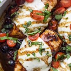 Chicken Caprese  With Balsamic Reduction