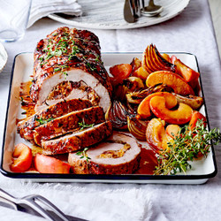 Fruit-stuffed Pork Roast With Apples