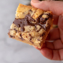 Small Batch Chocolate Chip Cookie Bars In Loaf Pan