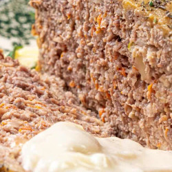 Homemade Meatloaf With Creamy Onion Gravy