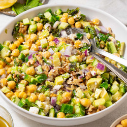 Cucumber Chickpea Salad