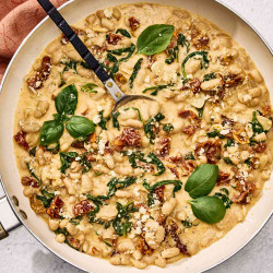 Marry Me White Bean &amp; Spinach Skillet