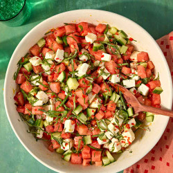 Watermelon, Feta &amp; Cucumber Chopped Salad Is The Must-make Side For Your Next Bbq