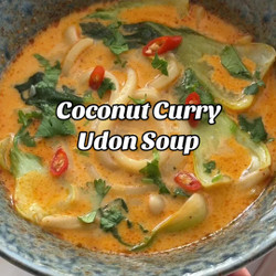Coconut Curry Udon Noodle Soup