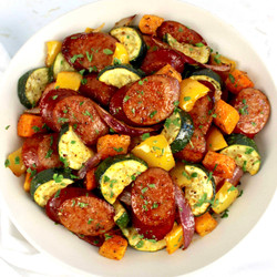 Sheet Pan Sausage And Veggies