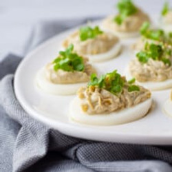 Pesto Deviled Eggs
