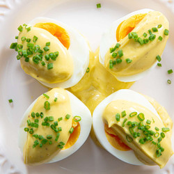 Oeufs Mayonnaise (french Boiled Eggs With Homemade Mayonnaise)