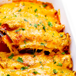 Low Carb Keto Chicken Enchiladas