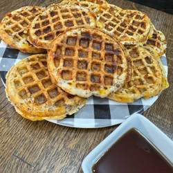 Sausage And Cheese Waffles