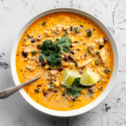 Chicken Poblano Black Bean Soup