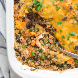 Chicken Spinach Quinoa Casserole