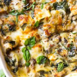 Chicken Mushroom And Spinach Lasagna