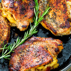 Apple Bacon Stuffed Pork Chops