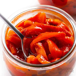 Roasted Red Peppers (easy!)