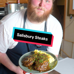 Homemade Salisbury Steak With Mushroom Gravy