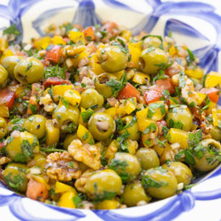 Olive Salad With Lemon-pomegranate Dressing