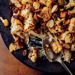 Cauliflower Korma With Blackened Raisins