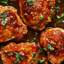 2-ingredient Glazed Chicken Thighs