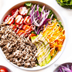 Burger In A Bowl (easy &amp; Keto!)