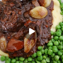 Beef Bourguignon With Parmesan Polenta