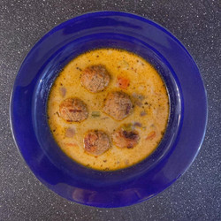 Creamy Italian Chicken Meatball Soup