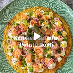 Potato Rosti With Smoked Salmon And Crème Fraîche