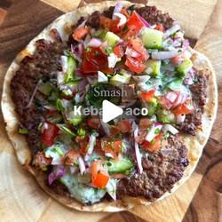 Smashed Kebab Tacos